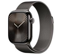 Apple Watch Series 10 GPS + Cellular 42mm Titanio Gris con Correa Milanés de Acero Inoxidable Gris, watchOS 11, 64 GB, 4G LTE, Pantalla OLED de Zafiro, Hasta 36h de Batería