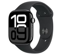 Apple Watch Series 10 GPS + Cellular 46 mm Caja de Aluminio Negro Azabache con Correa Deportiva Negra M/L, Reloj Inteligente, OLED, 64 GB, iOS, Resistente al Agua 50 m