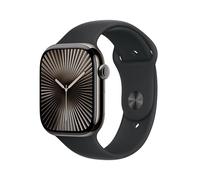 Apple Watch Series 10 GPS + Cellular 46mm Boîtier en Titane Ardoise avec Bracelet Sport Noir S M