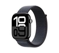 Apple Watch Series 10 GPS + Cellular Smartwatch con Caja de Aluminio Negro Brillante de 46 mm y Correa Loop Deportiva Tinta - Talla única. Monitor de entreno, App ECG y Neutro en Carbono