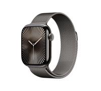 Apple Watch Series 10 GPS + Cellular Smartwatch con caja de titanio Pizarra de 46 mm y Pulsera Milanese Loop Pizarra - Talla M/L. Monitor de entreno, pantalla Retina siempre activa y neutro en carbono