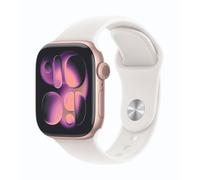 Apple Watch Series 11 42mm caja de aluminio oro rosa con banda deportiva rosa pálido - S/M
