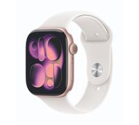 Apple Watch Series 11 Cellular 46mm caja de aluminio oro rosa con banda deportiva rosa pálido - M/L