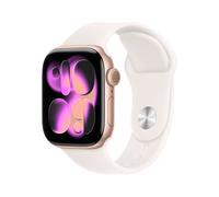Apple Watch Series 11 Celular 42mm Aluminio Oro Rosa con Correa Deportiva Rosa Claro S/M