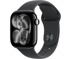Apple Watch Series 11 GPS 42mm Aluminio Negro azabache MEQT4 S/M Correa deportiva negra