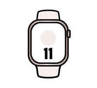 Apple Watch Series 11 GPS de 42 mm en aluminio dorado rosa con correa deportiva rosa claro - S/M