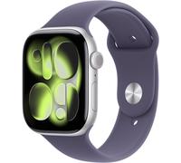 Apple Watch Series 11 GPS 46 mm Caja Aluminio Plateado Correa Deportiva Púrpura Niebla Talla S/M MEV94ZRA