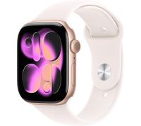 Apple Watch Series 11 GPS 46mm Aluminio Oro Rosa MEV74 M/L Correa Deportiva Rosa Claro