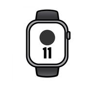 Apple watch series 11/ gps/ 46mm/ gris espacial/ correa deportiva negra (s/m)