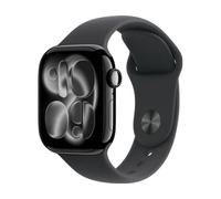 APPLE Watch Series 11 GPS + Cellular 42 mm Negro Azabache Aluminio con Correa Deportiva Negro (Tamaño S/M)