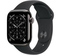 Apple Watch Series 11 GPS + Cellular 42mm Caja de Titanio Pizarra con Correa Deportiva Negra M/L