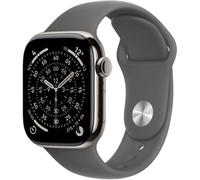 Apple Watch Series 11 GPS + Cellular 42mm Caja Titanio Natural con Correa Deportiva Gris Piedra S/M