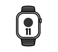 Apple watch series 11/ gps/ cellular/ 42mm/ gris espacial/ correa deportiva negra (s/m)