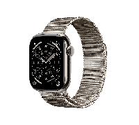 Apple Watch Series 11 GPS+Cellular con Caja de Titanio Natural de 42 mm y Pulsera Milanese Loop en Color Natural. Calidad del Sueño,monitores de entreno y Salud,Pantalla Siempre Activa