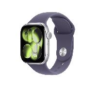 Apple Watch Series 11 GPS + Cellular 42mm Caja Aluminio Plata con Correa Deportiva Niebla Lila M/L