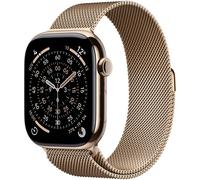 Apple Watch Series 11 GPS + Cellular 46 mm dorado con correa Milanese Loop de acero inoxidable talla S/M