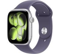 Apple Watch Series 11 [GPS + Cellular 46 mm] Reloj Inteligente con Caja Plateada y Correa Deportiva Niebla púrpura. Puntuación de sueño, Monitor de Actividad, Seguimiento de Salud, Pantalla Siempre