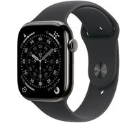 Apple Watch Series 11 GPS + Cellular 46mm Caja de Titanio Pizarra con Correa Deportiva Negra S/M