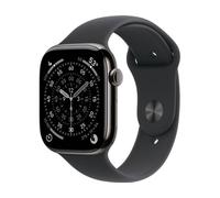 APPLE Watch Series 11 GPS + Cellular 46 mm Titanio Pizarra con Correa Deportiva Negro (Tamaño S/M)