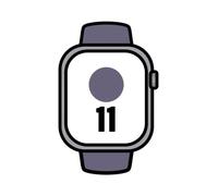Apple watch series 11/ gps/ cellular/ 46mm/ aluminio plata/ correa deportiva niebla lila m/l
