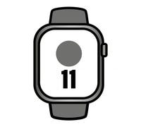Apple Watch Series 11 GPS + Cellular 46mm Caja de Titanio Natural con Correa Deportiva Gris Piedra Talla S/M - Reloj Inteligente con 5G, ECG, Oxígeno en Sangre
