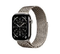 Apple Watch Series 11 GPS + Cellular 46mm Caja Titanio Natural con Pulsera Milanese Loop Natural S/M
