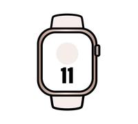 Apple watch series 11/ gps/ cellular/ 46mm/ oro rosa/ correa deportiva rosa rubor m/l