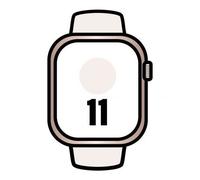 Apple Watch Series 11 GPS + Cellular 46mm Rose Gold Aluminium Case, Smartwatch con seguimiento de salud avanzado y conectividad móvil