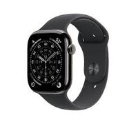 Apple watch series 11 gps + cellular 46mm slate titanium case with bla