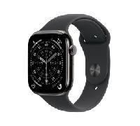 Apple Watch Series 11 GPS + Cellular 46mm Slate Titanium Case with Black Sport Band - M/L MFD24QL/A