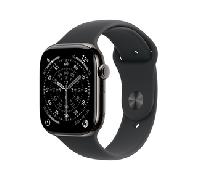 Apple Watch Series 11 GPS + Cellular 46mm Slate Titanium Case with Black Sport Band - M/L MFD24QL/A