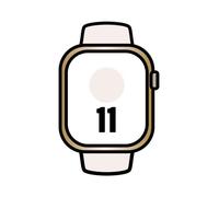 Apple watch series 11/ gps/ cellular/ 46mm/ titanio dorado/ correa deportiva rosa rubor m/l