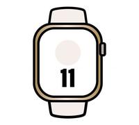 Apple Watch Series 11/ GPS/ Cellular/ 46mm/ Titanio Dorado/ Correa Deportiva Rosa Rubor (S/M)