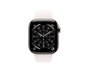 Apple Watch Series 11/ GPS/ Cellular/ 46mm/ Titanio Dorado/ Correa Deportiva Rosa Rubor (S/M) Reacondicionado
