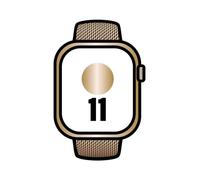 Apple watch series 11/ gps/ cellular/ 46mm/ titanio dorado/ correa milanese dorada loop m/l