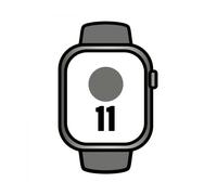 Apple Watch Series 11 GPS + Cellular 46 mm Titanio natural con correa deportiva gris roca M/L