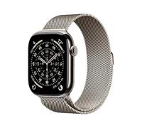 Apple Watch Series 11 GPS+Cellular con Caja de Titanio Natural de 46 mm y Pulsera Milanese Loop en Color Natural-Talla S/M.Calidad del Sueño,monitores de entreno y Salud,Pantalla Siempre Activa