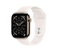 Apple Watch Series 11 GPS + Celular 42mm Titanio Dorado con Correa Deportiva Rosa Claro S/M