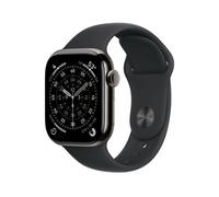 Apple Watch Series 11 GPS + Celular 42mm Titanio Pizarra con Correa Deportiva Negra M/L