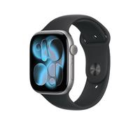 Apple Watch Series 11 GPS + Celular 46mm Aluminio Gris Espacial con Correa Deportiva Negra S/M