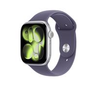 Apple Watch Series 11 GPS + Celular 46mm Aluminio Plateado con Correa Deportiva Morada M/L