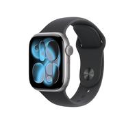 Apple Watch Series 11 GPS con Caja de Aluminio en Gris Espacial de 42 mm y Correa Deportiva Negra-Talla S/M.Calidad del Sueño,monitores de entreno y Salud,Pantalla Siempre Activa, Resistencia al Agua