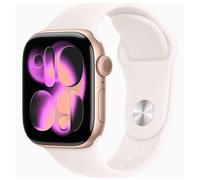 Apple Watch Series 11 42mm caja de aluminio oro rosa con banda deportiva rosa pálido - S/M