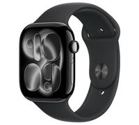 Apple Watch Series 11 GPS de 46 mm con caja de aluminio negro azabache y correa deportiva negra (talla M/L). nuevo