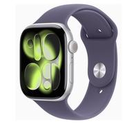 Apple Watch Series 11 GPS de 46 mm con caja de aluminio plateado y correa deportiva Purple Mist (tallas S/M) nuevo