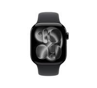 Apple Watch Series 11 42mm Aluminio Negro Brillante con Correa Deportiva Negra S/M