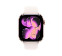 Apple Watch Series 11 GPS + Celular 46mm Aluminio Oro Rosa con Correa Deportiva Rosa Claro S/M