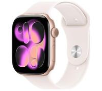 Apple Watch Series 11 - Reloj Inteligente GPS de 42 mm con Caja de Aluminio de Oro Rosa con Correa Deportiva de Rubor Claro S/M. Puntuación de sueño, rastreador de Fitness, monitoreo de Salud