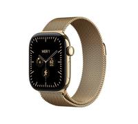 Apple Watch Series 12 GPS + Cellular 42mm Caja de Titanio Oro con Correa Milanese Loop Oro S/M