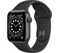 Apple Watch Series 6 (2020) GPS 44 mm - Aluminio Gris espacial - Correa deportiva Negro - Reacondicionado -